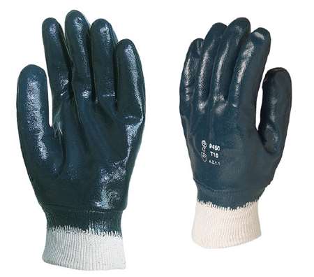 Image de GANT NITRILE ENDUIT BLEU/JAUNE TAILLE L